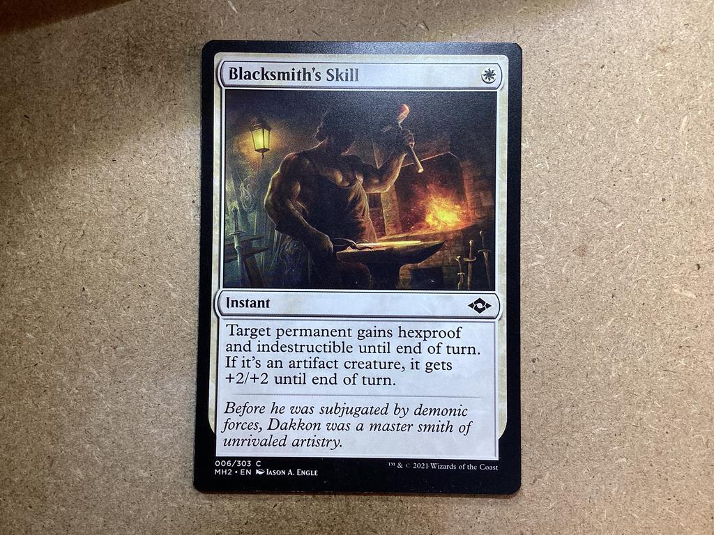 1x Blacksmith's Skill [006/303] (Near Mint), Ophalen of Verzenden, Zo goed als nieuw, Losse kaart