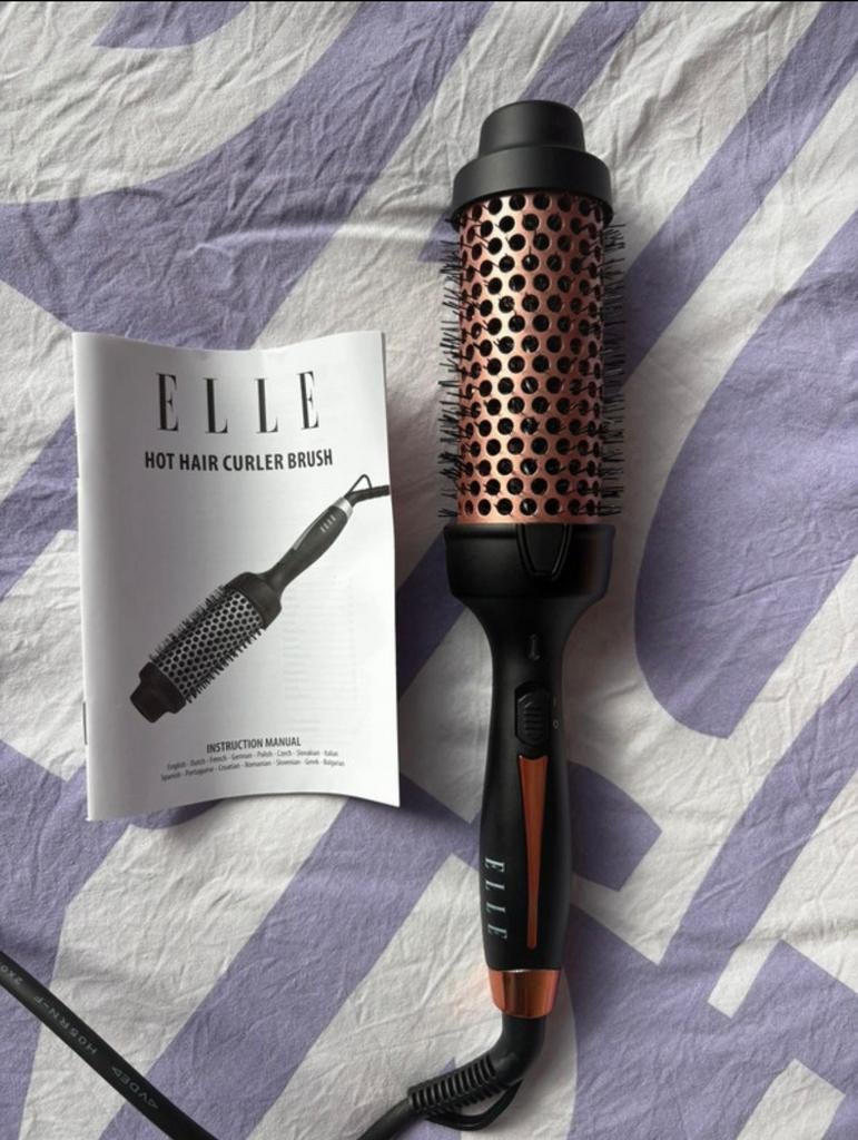 ELLE Hot Air Curler Brush - Krulborstel, Ophalen of Verzenden, Nieuw, Haarverzorging