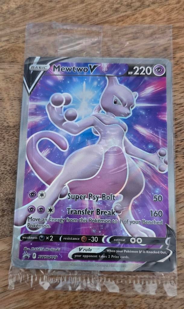 Pokemon  mewtwo v swsh229, Verzenden