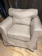 2 stuks ektrop fauteuils met beige hoes, Gebruikt, Eenpersoons, 75 tot 100 cm, Ophalen of Verzenden