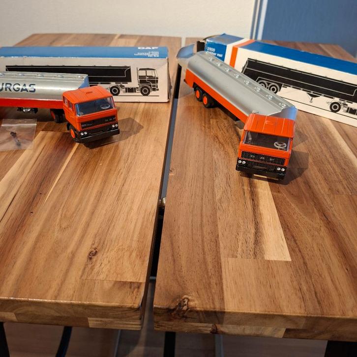 DAF S 2800 1e & 2e Type O.A. KOOLZAADGAS TR & OIL OF GAS TR., Hobby en Vrije tijd, Modelauto's | 1:50, Zo goed als nieuw, Bus of Vrachtwagen