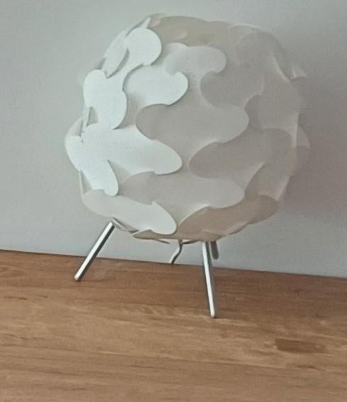 tafellamp bruolamp 2 stuks IKEA wit met binnenlamp, Gebruikt, Ophalen of Verzenden, IKEA, Minder dan 50 cm