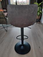 Barkruk met rugleuning, 1 kruk, Ophalen, In hoogte verstelbaar, 60 tot 90 cm