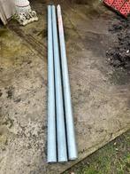 3x Verzinkte Regenpijp 3meter stukken, Ophalen, Gebruikt, 2 tot 4 meter, 60 tot 80 mm