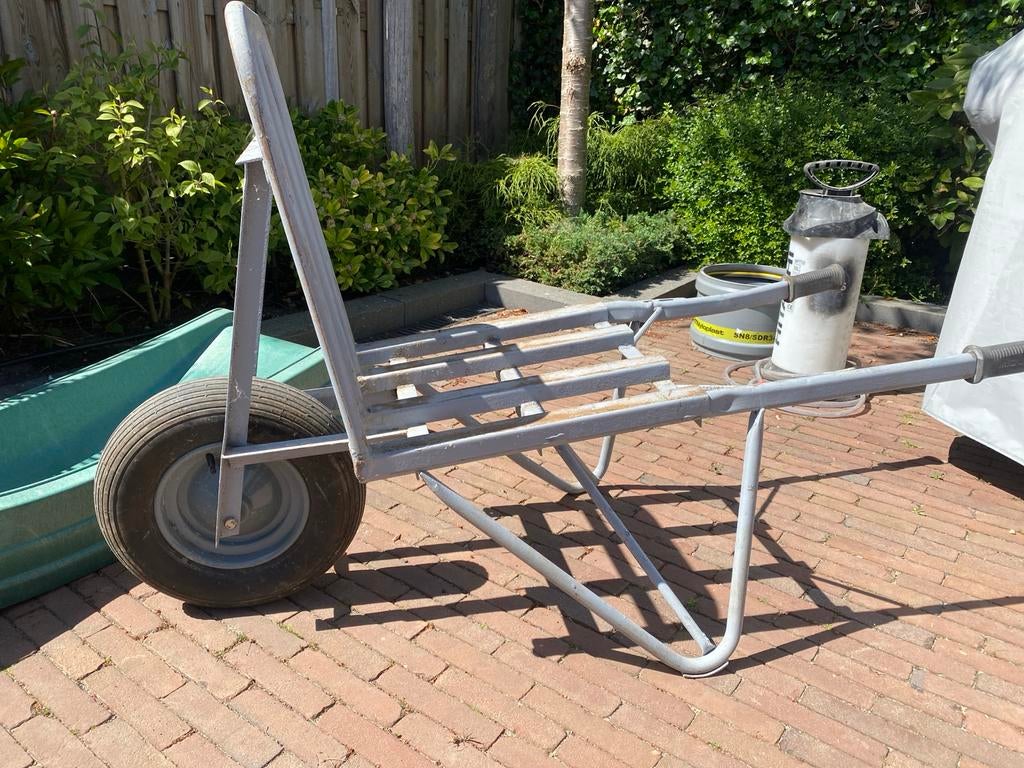Stevige matador stenenkruiwagen, Tuin en Terras, Ophalen, Gebruikt, Handmatig, Eenwielig