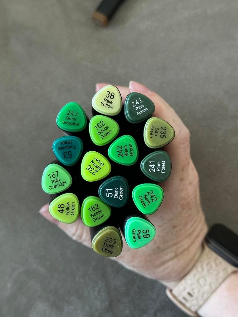 Decotime alcohol markers (zie meerdere kleurbundels), Hobby en Vrije tijd, Ophalen of Verzenden, Zo goed als nieuw, Potlood of Stift