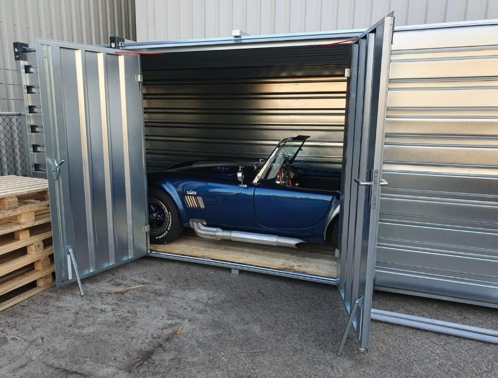 autostalling/ oldtimer stalling/container/snelbouwcontainer, Ophalen