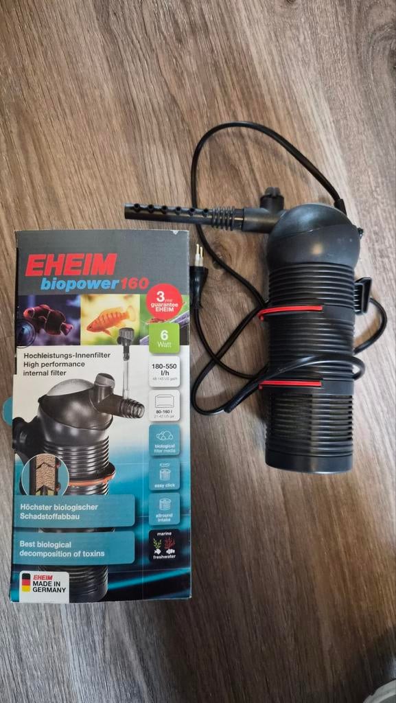 Eheim Biopower 160 aquariumfiter., Dieren en Toebehoren, Vissen | Aquaria en Toebehoren, Ophalen, Zo goed als nieuw