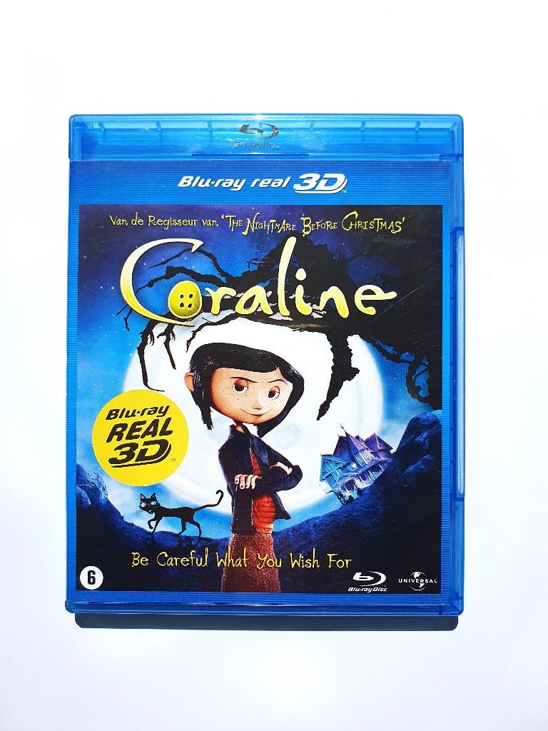 Coraline 3D, Ophalen of Verzenden, Zo goed als nieuw, Tekenfilms en Animatie