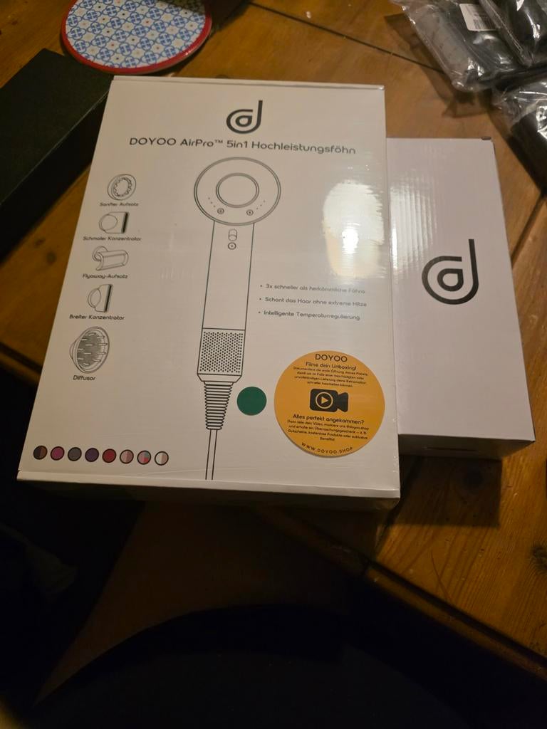 Doyoo Airpro 5in1 föhn met opzetstukken en stijltang, Ophalen of Verzenden
