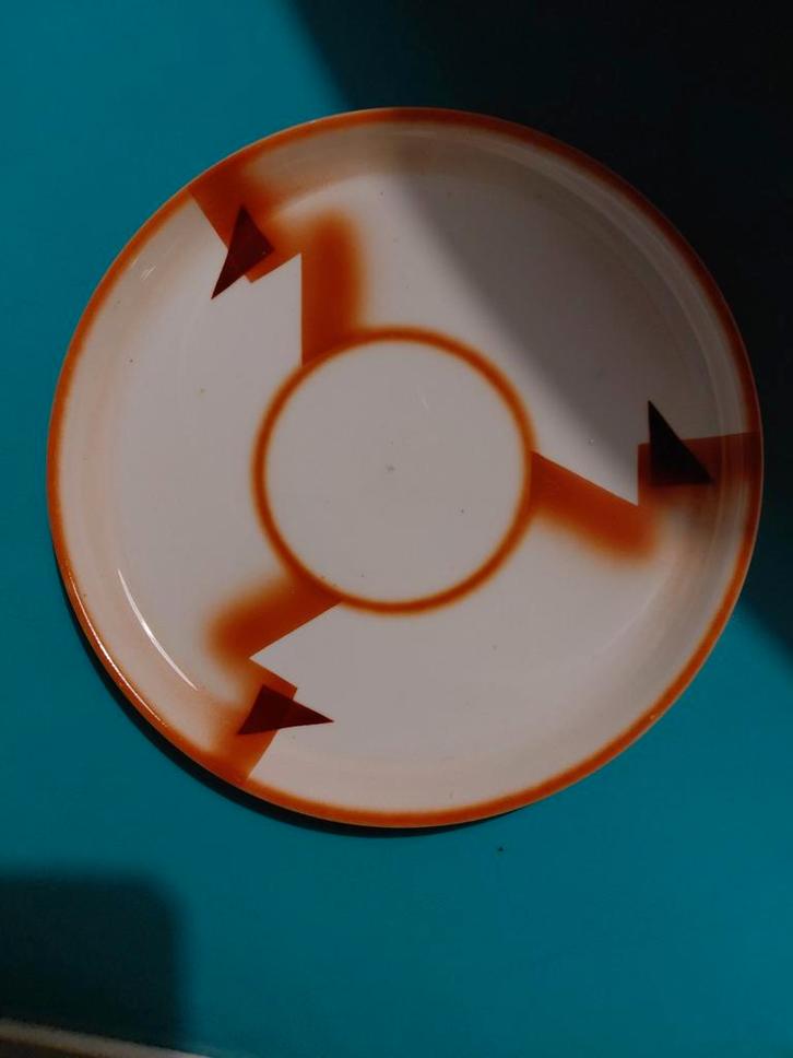 Ama untucht art deco bauhaus bord/schaal ca 1920, Antiek en Kunst, Antiek | Keramiek en Aardewerk, Ophalen of Verzenden