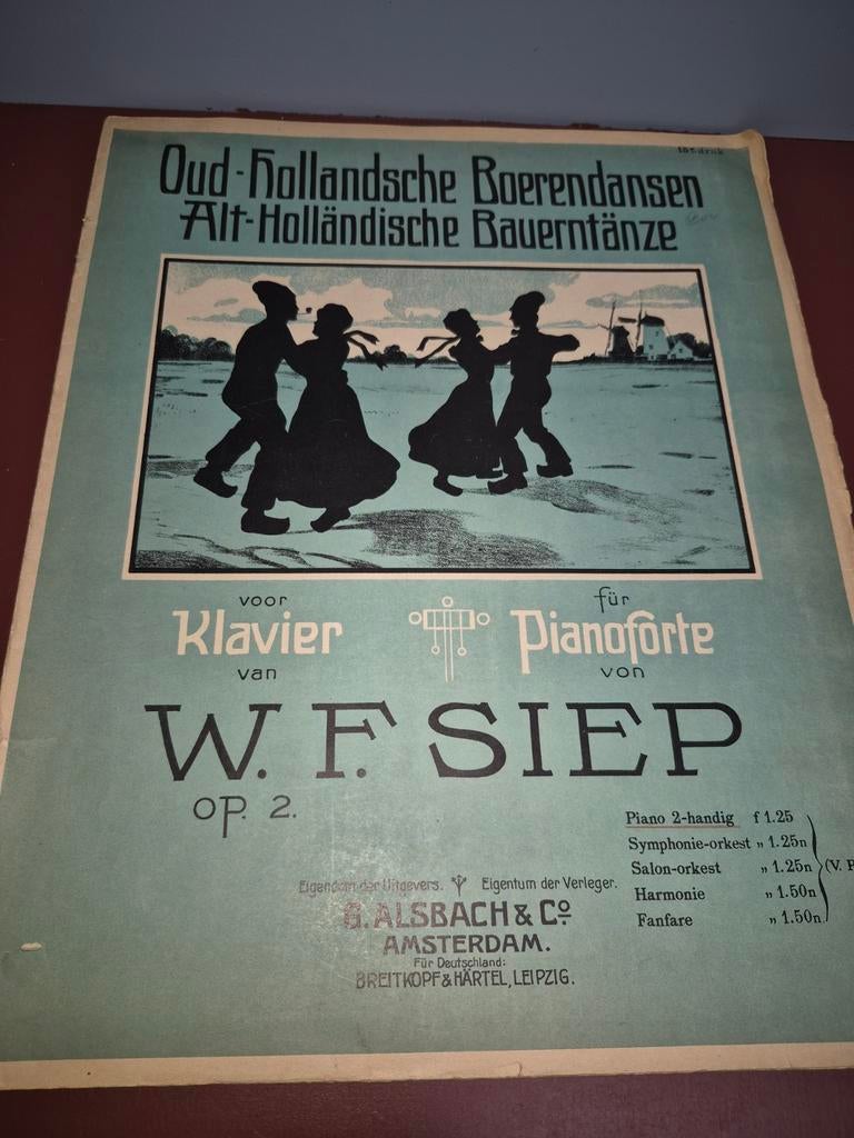 Oud-Hollandsche Boerendansen, W.F. Siep opus 2, Gebruikt, Klassiek, Ophalen of Verzenden, Artiest of Componist