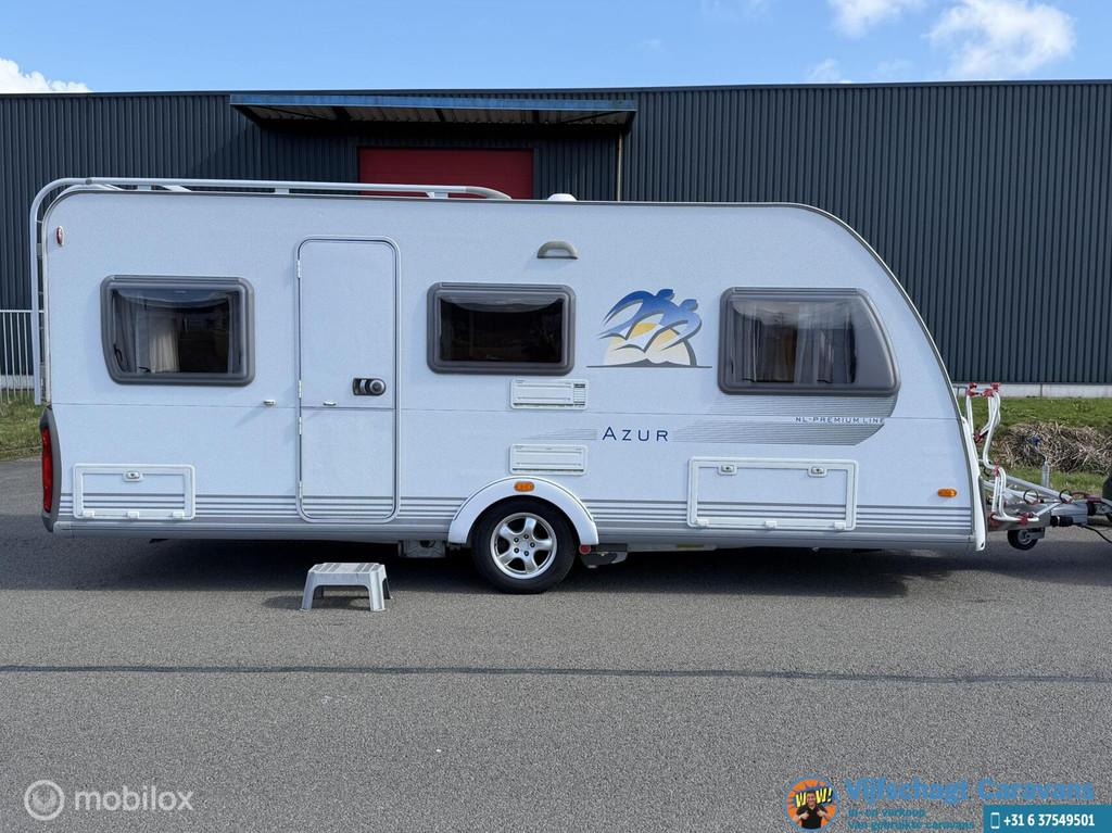 Knaus Azur 500 EU Incl mover, voortent en luifel, Caravans en Kamperen, Schokbreker, 7 tot 8 meter, Bedrijf, Knaus