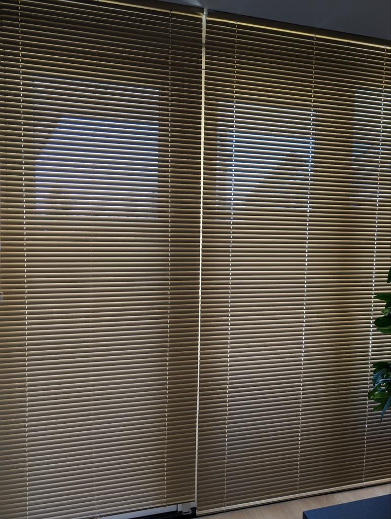 Rechterzijde Luxaflex - B157 x H261 cm, Gebruikt, Bruin, 200 cm of meer, 150 tot 200 cm