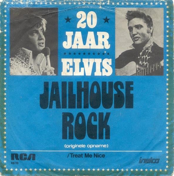 Elvis Presley – Jailhouse Rock  rock n roll, 7 inch, Single, Ophalen of Verzenden, Zo goed als nieuw