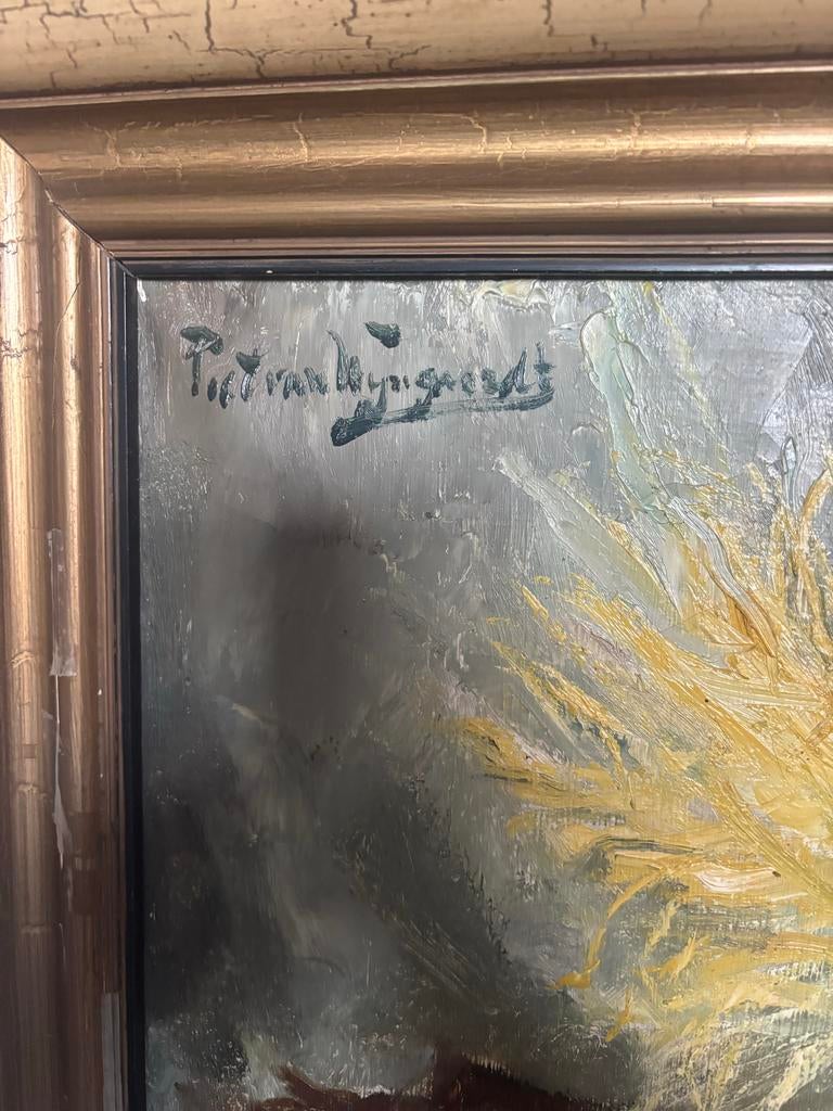 Schilderij van Piet van Wijngaerdt, Antiek en Kunst, Kunst | Schilderijen | Klassiek, Ophalen of Verzenden