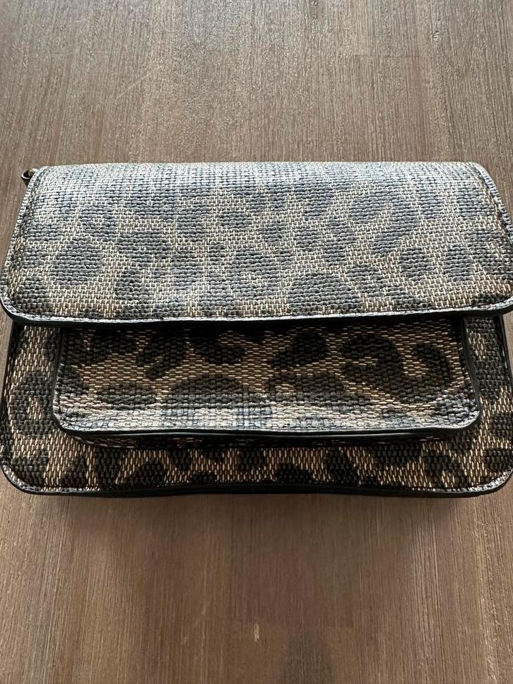 My Jewellery Leopard print schoudertasje, Sieraden, Tassen en Uiterlijk, Tassen | Damestassen, Zo goed als nieuw, Schoudertasje