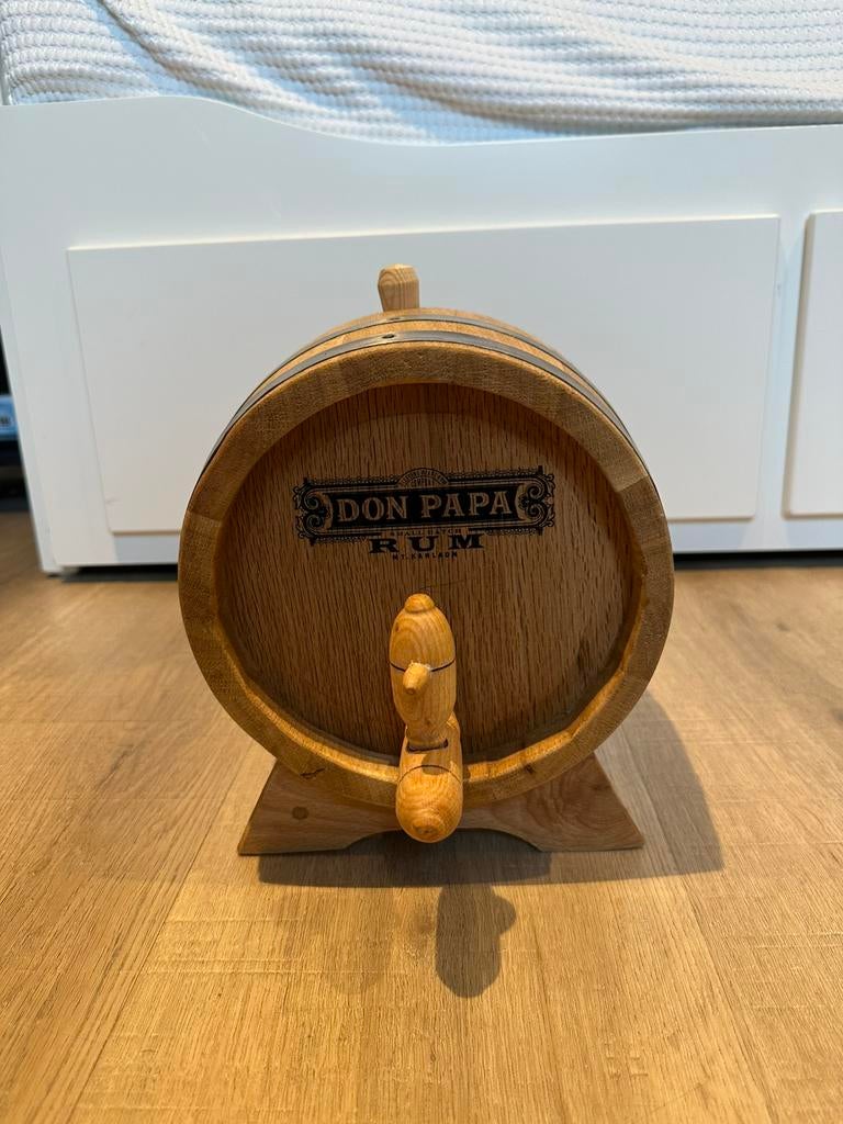 Don Papa Rum houten vat 5L – decoratief & functioneel, Ophalen of Verzenden, Zo goed als nieuw