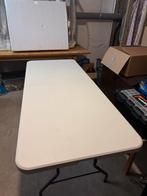 Inklapbare witte tuintafel, Ophalen, Gebruikt, Campingtafel