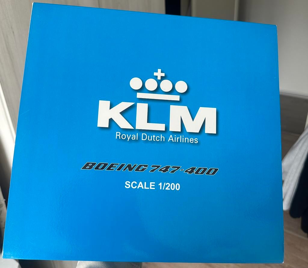 JC Wings - KLM 747-400 1:200 PH-BFT, Ophalen of Verzenden, Zo goed als nieuw, Schaalmodel