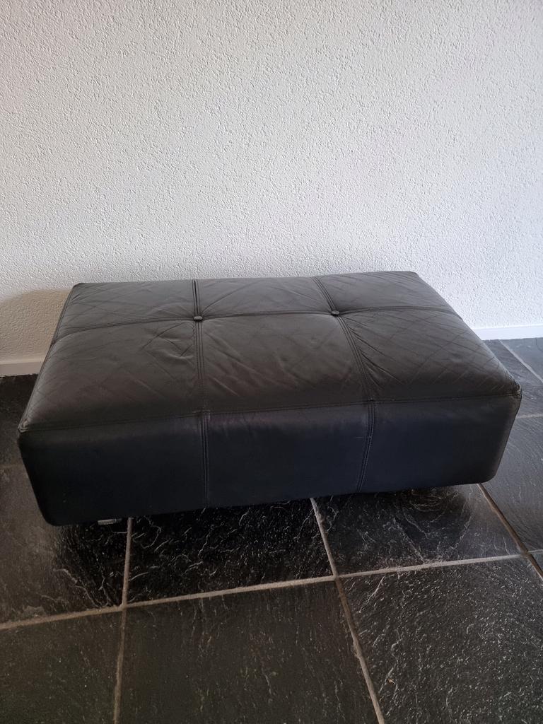 Verrijdbare leren Gelderland hocker ontwerp Jan des Bouvrie, Ophalen, Leer, 75 tot 100 cm, Zo goed als nieuw