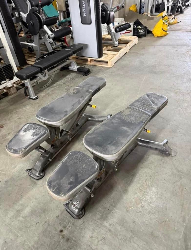2 verstelbare bankjes impulse / fitness / gym / chest, Sport en Fitness, Fitnessmaterialen, Ophalen, Benen, Gebruikt, -