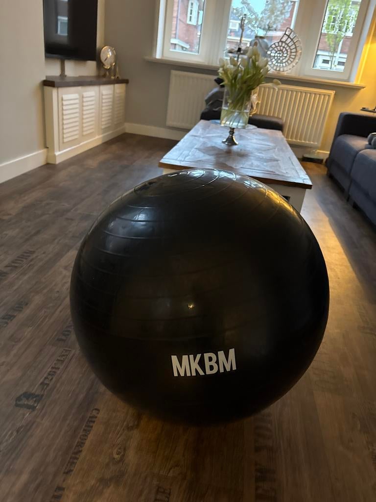 Zwarte yoga bal, Sport en Fitness, Ophalen of Verzenden, Gebruikt, Yoga-accessoire