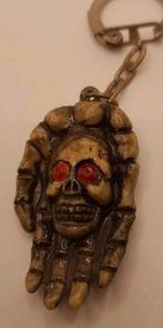 Vintage Skelet Sleutelhanger met Rode Ogen, Ophalen of Verzenden, Gebruikt