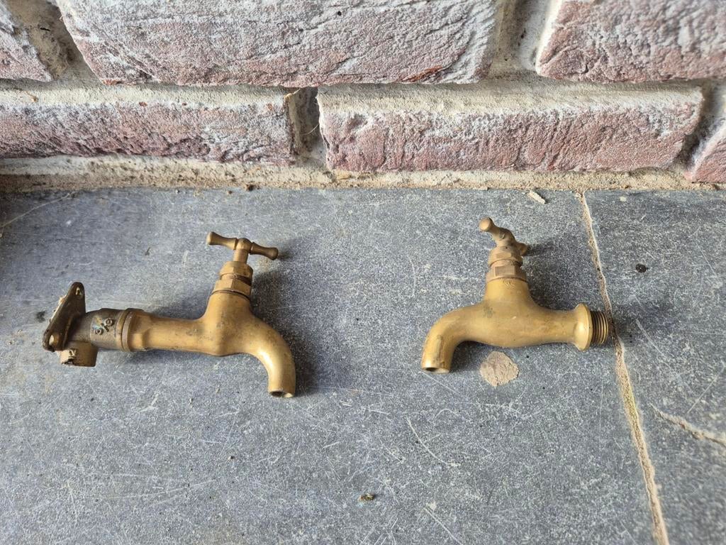 Antieke koperen waterkraan, Ophalen of Verzenden