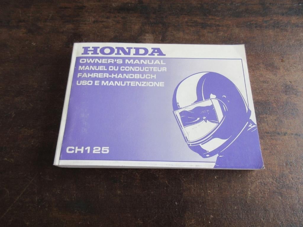 Honda CH125 Spacy owner's manual handleiding, Motoren, Ophalen of Verzenden, Honda