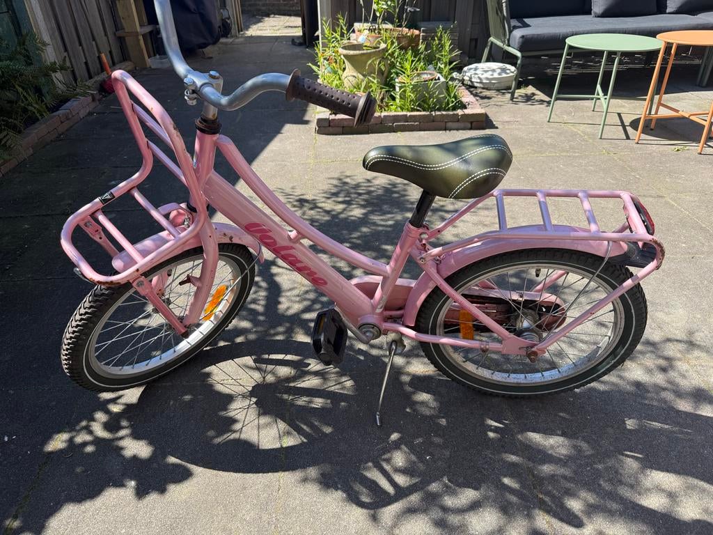 Volare meisjesfiets 18 inch, Fietsen en Brommers, Fietsen | Meisjes, Ophalen, Gebruikt, Terugtraprem, 18 inch