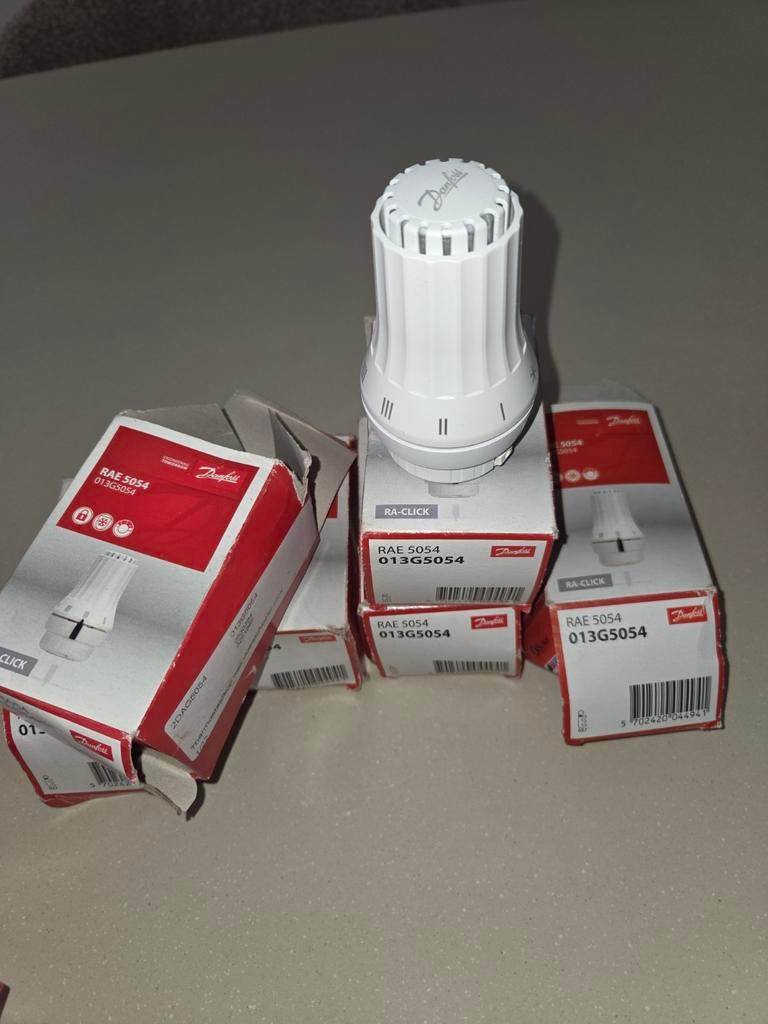 6x Danfoss thermostaatknoppen, Ophalen of Verzenden, Nieuw