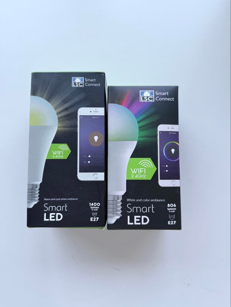 LSC Smart Connect LED Lampen E27 (Warm Wit & Kleur), Ophalen of Verzenden, Zo goed als nieuw