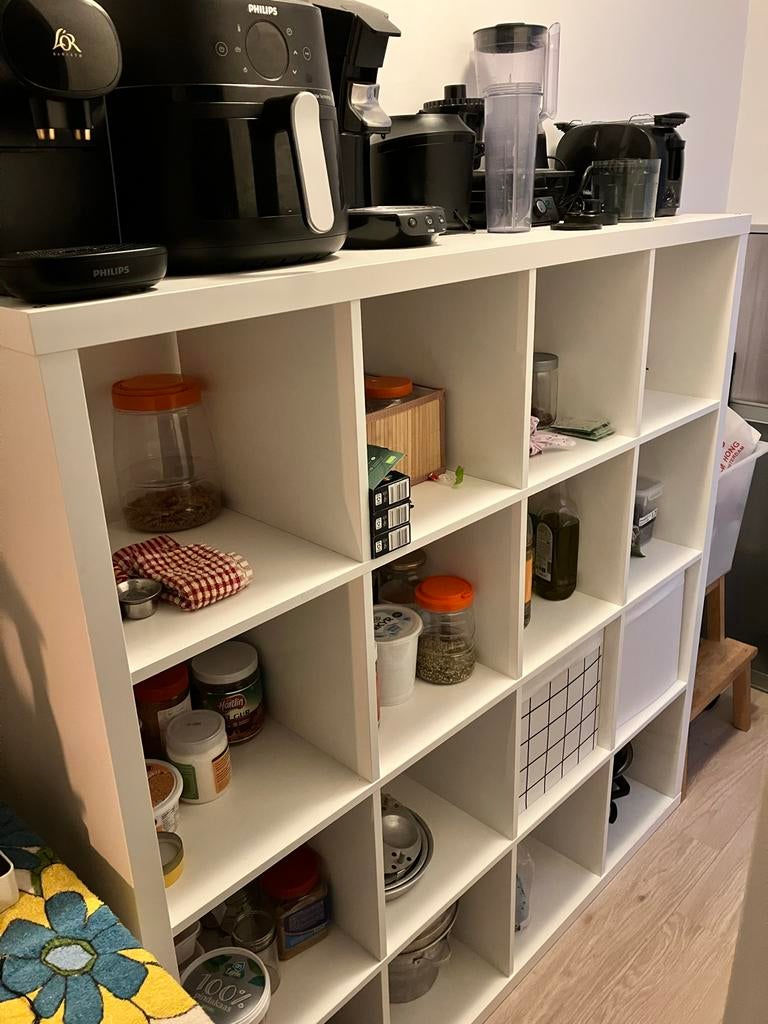 IKEA Kallax Kast - Wit, 16 vakken, Huis en Inrichting, Ophalen, Zo goed als nieuw