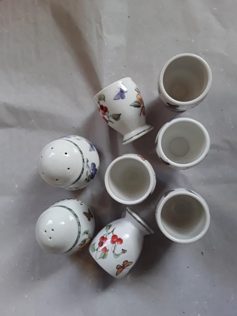 Peper en zout stel fruit en flowers Janneke Brinkman eierdop, Overige typen, Ophalen of Verzenden, Zo goed als nieuw, Overige stijlen