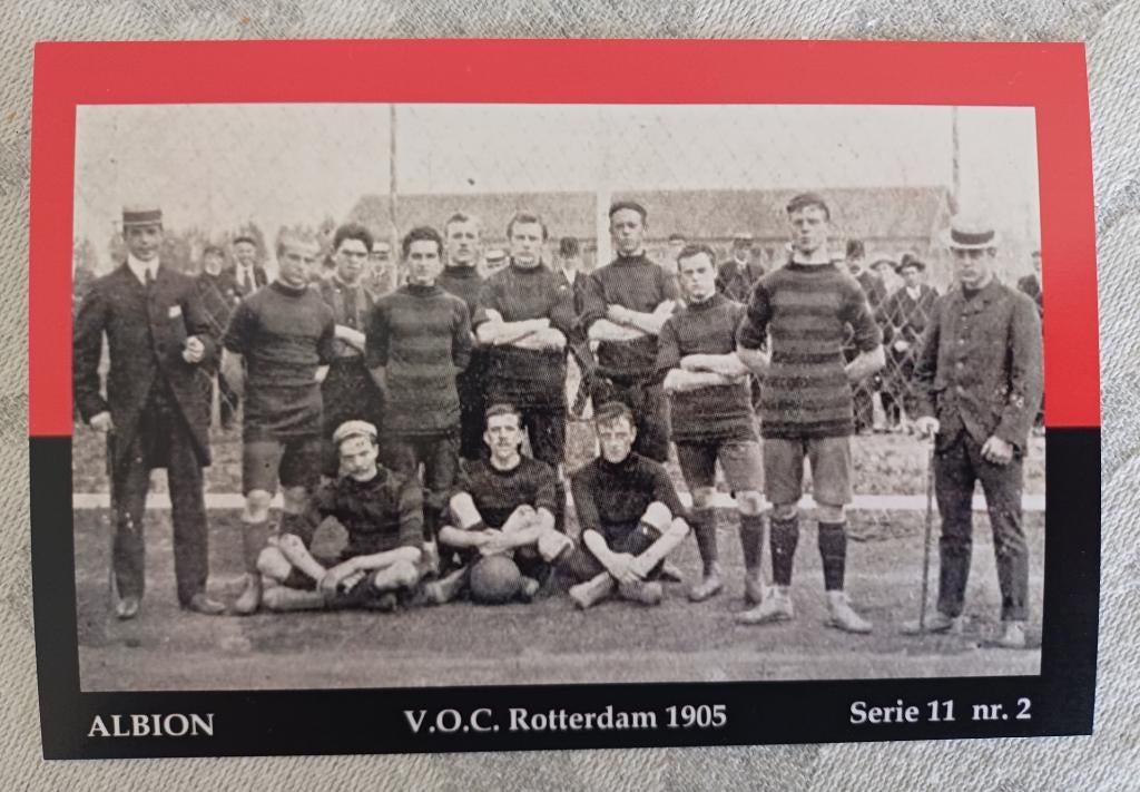 Complete set van 10 foto kaarten VOC Rotterdam 1900 - 1923, Ophalen of Verzenden, Zo goed als nieuw, Overige binnenlandse clubs