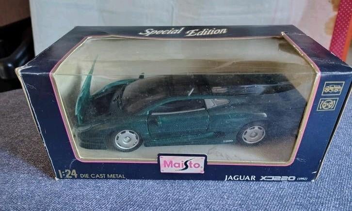 Jaguar XJ220 modelauto 1 op 24 uit de Shell Collection., Verzenden, Zo goed als nieuw, Auto, Maisto