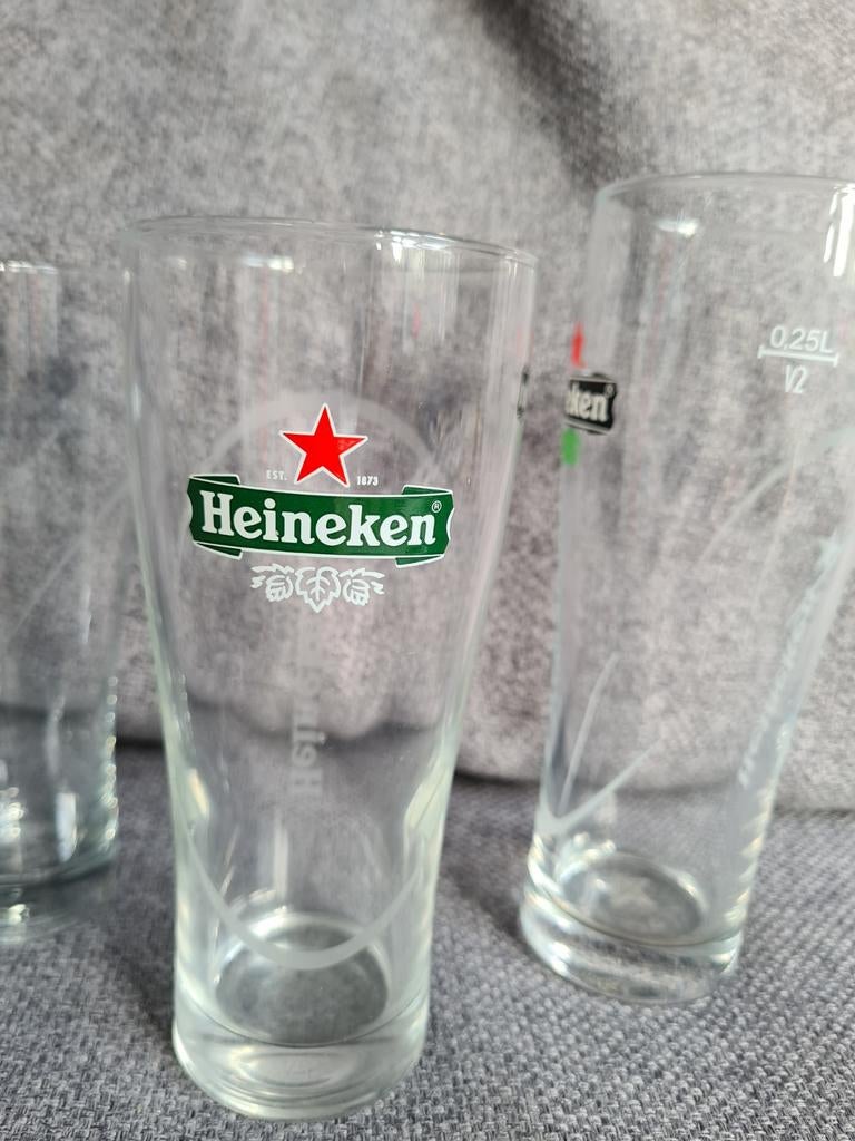 Heineken 20cl Ellipse glas., Verzamelen, Ophalen of Verzenden, Zo goed als nieuw, Glas of Glazen, Heineken