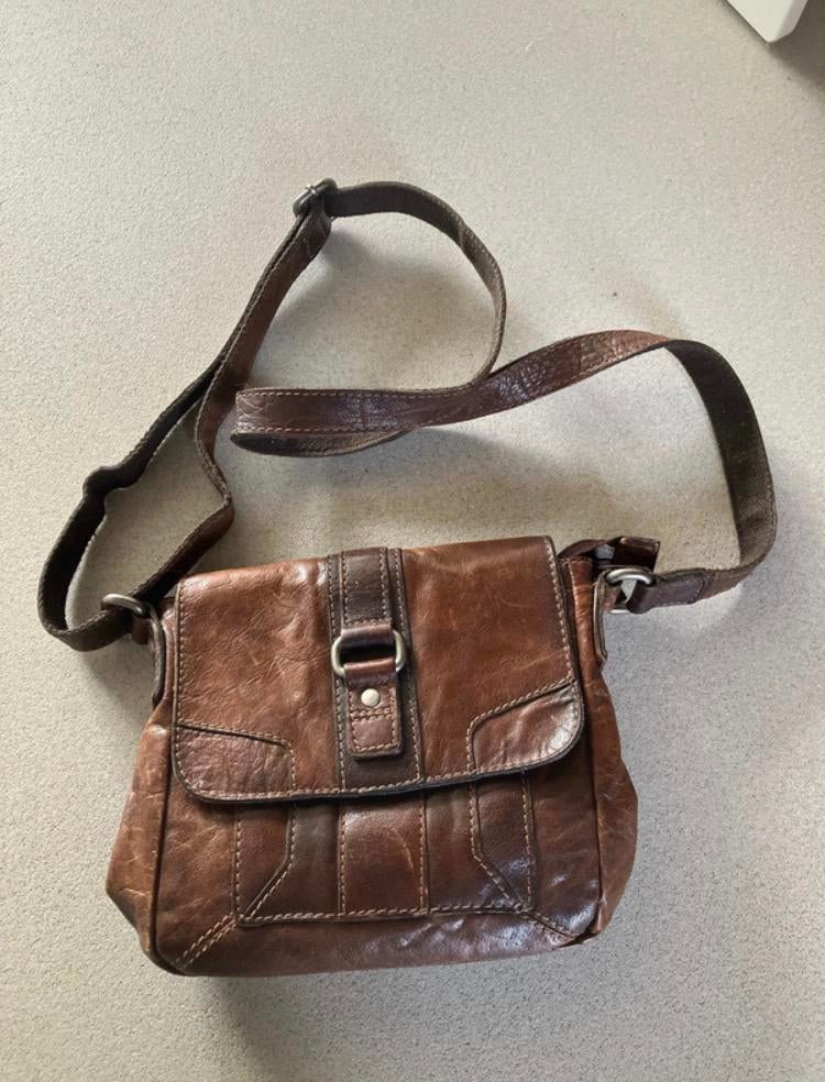 Spikes & Sparrow bruin leren cross body, Overige merken, Bruin, Ophalen of Verzenden, Zo goed als nieuw