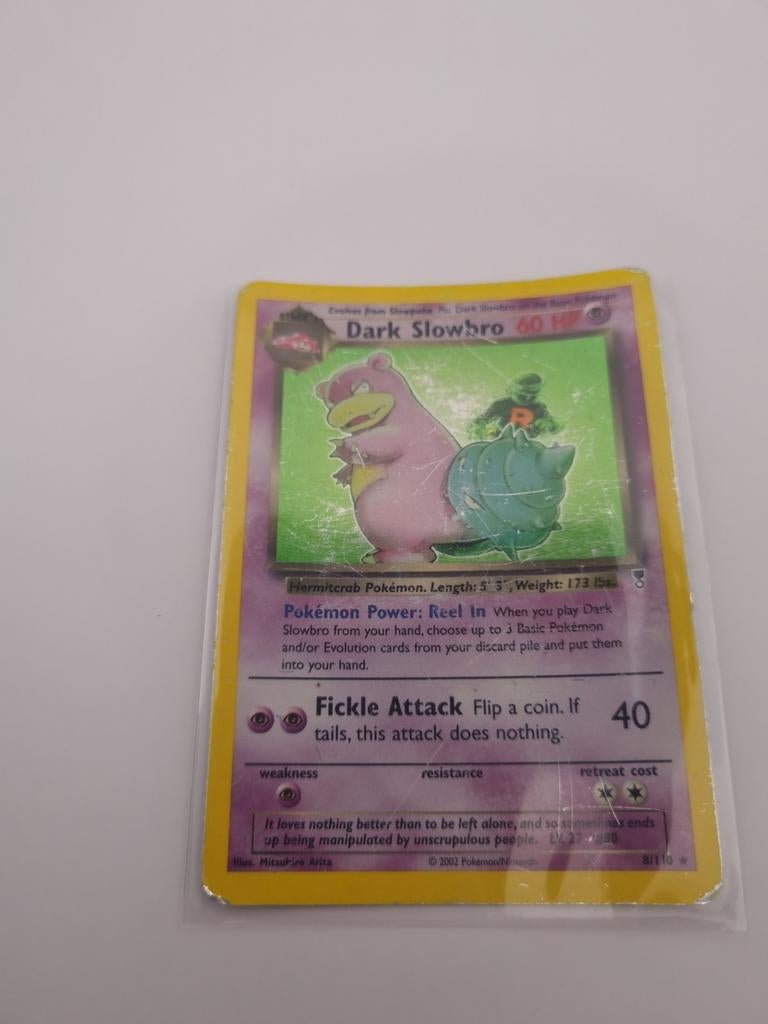Dark Slowbro Pokémon Kaart 8/110 2002 - Gebruikt, Ophalen of Verzenden, Gebruikt, Losse kaart