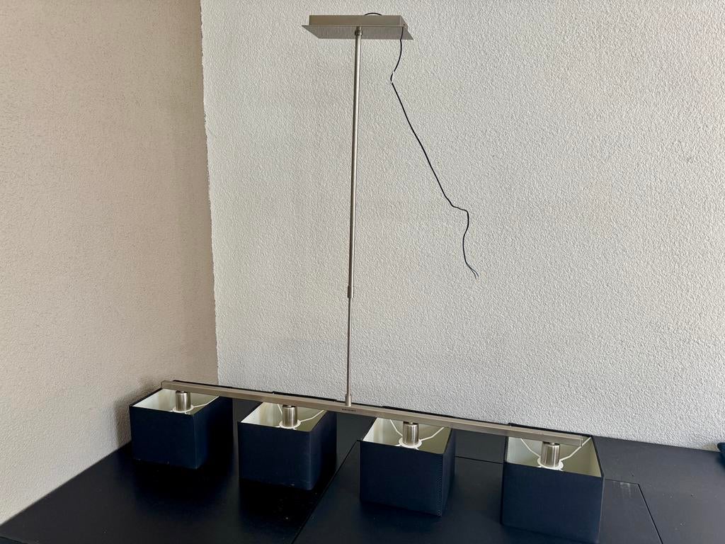 Plafondlamp Philips vier zwarte kapjes, Ophalen, Zo goed als nieuw