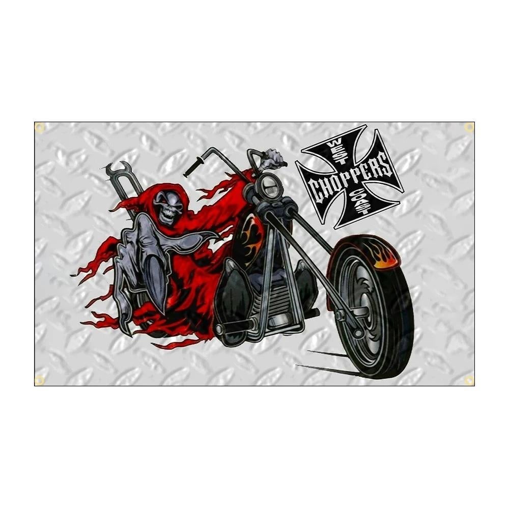 Grote vlaggen West Coast Choppers (150x90cm), Ophalen of Verzenden, Nieuw