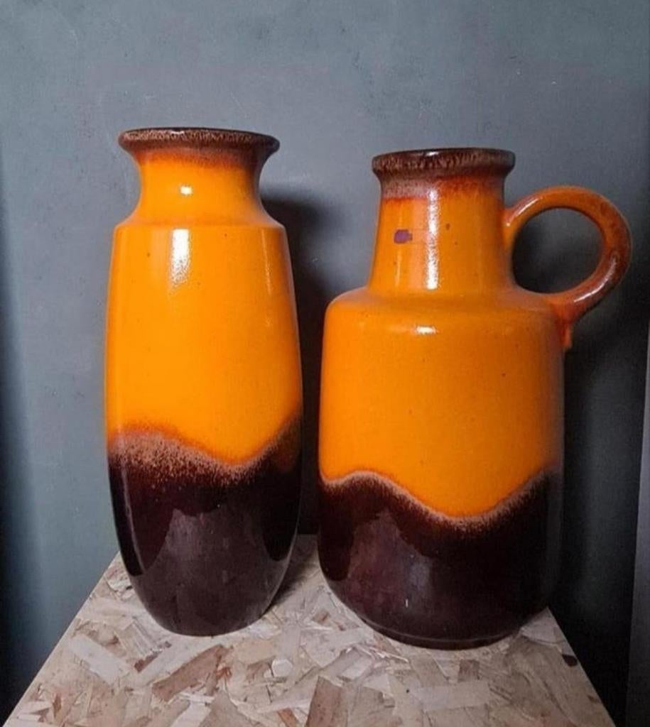 Scheurich Vazen antiek, Ophalen, Zo goed als nieuw, Aardewerk of Porselein, Minder dan 50 cm