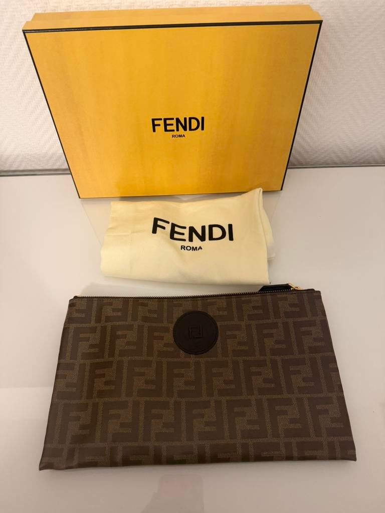 Fendi pouch fabric calf, Verzenden, Nieuw