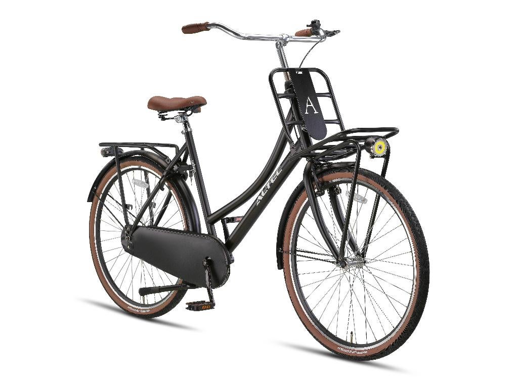 Altec Urban 28 inch Transportfiets Mat Zwart + Stuurslot, Nieuw, Ophalen of Verzenden, Handrem, Altec Urban