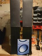 Hele mooie Mordaunt short 908 speakers, Zo goed als nieuw, 120 watt of meer, Front, Rear of Stereo speakers, Ophalen