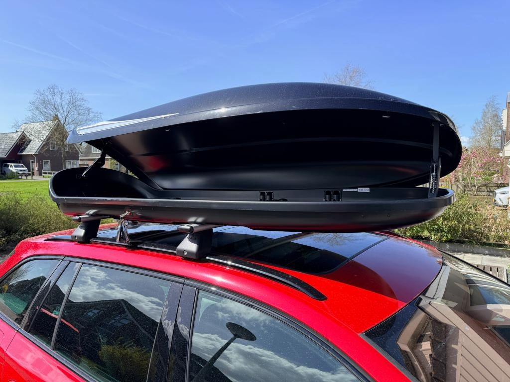 Škoda Octavia dakdragers + dakkoffer set origineel 380L, Ophalen, Gebruikt