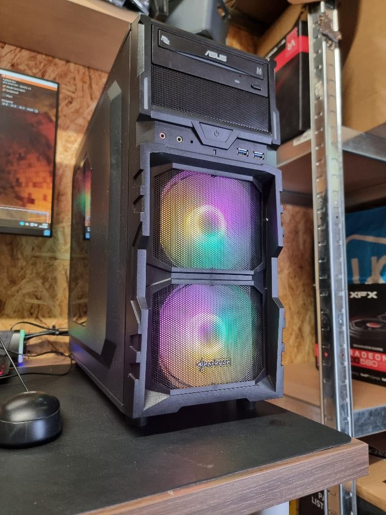 Budget Game Pc i7 6700-4.00Ghz-8GB-SSD+HDD-RX 580 8GB-W11, Ophalen, SSD+HDD, 8 GB, Virtual Reality