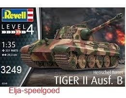 Modelbouw Revell 1:35 TIGER II Ausf.B Tank 3249 modelbouw, Tank, Nieuw, Ophalen of Verzenden, 1:32 tot 1:50