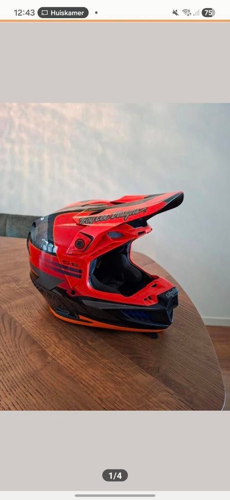 Troy Lee Design SE5 ZGAN (maat M), Motoren, Kleding | Motorhelmen, Ophalen, Tweedehands, Integraalhelm, Overige merken